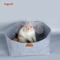 2018 Hot 2 en 1 Luxury Square Pet Pet Dog Natural Felt Dog Pet Blanket